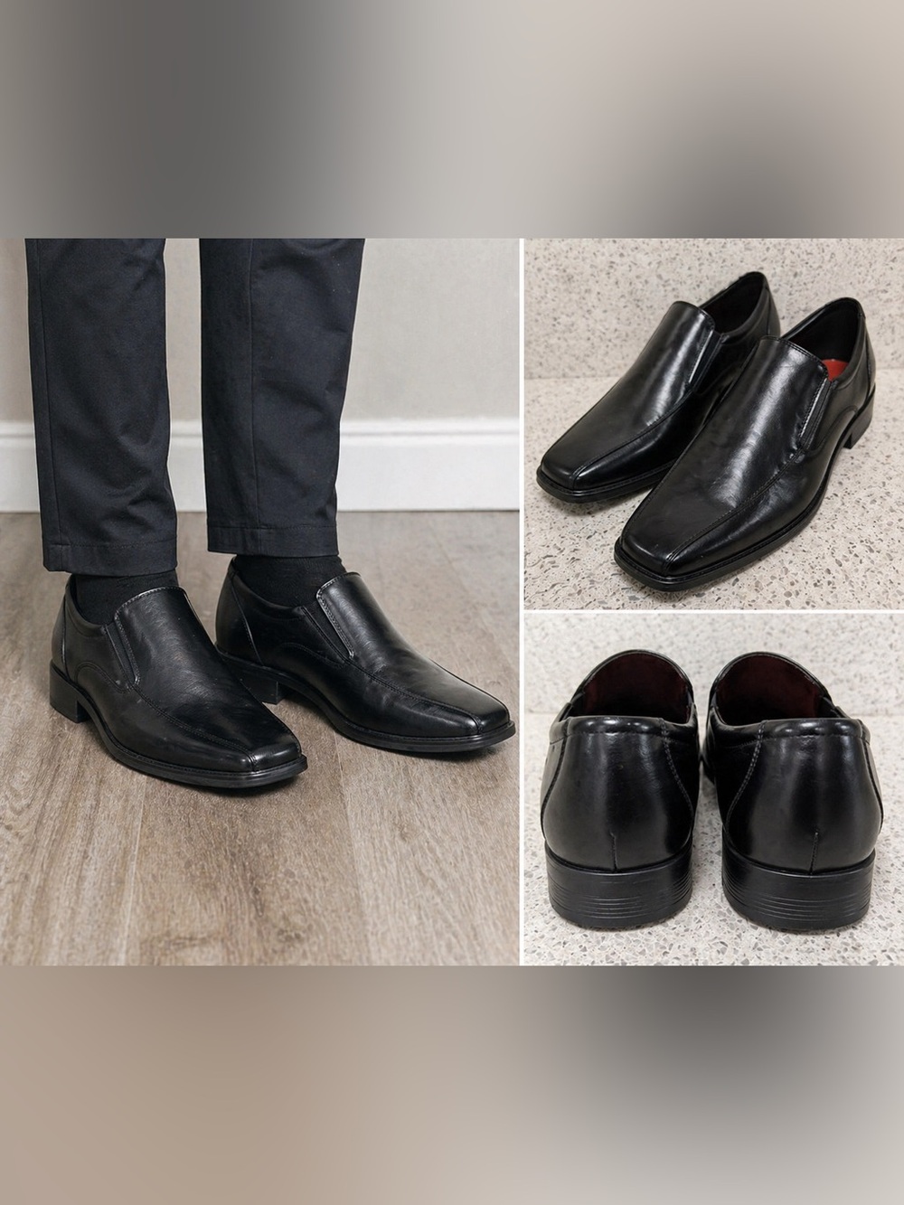 Classic Black Slip-On Men’s Dress Shoes